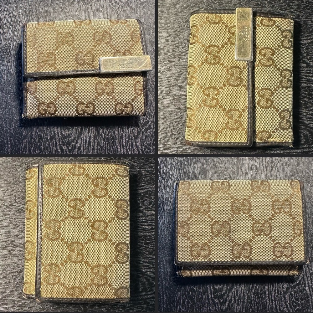 Gucci GG Canvas Trifold Wallet 💎